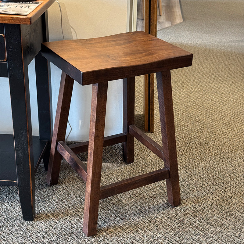 24"H Saddle Stool (1 only)