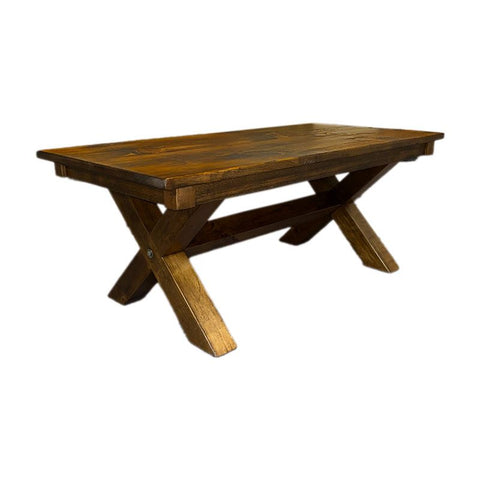 Barnboard Sawbuck Coffee Table