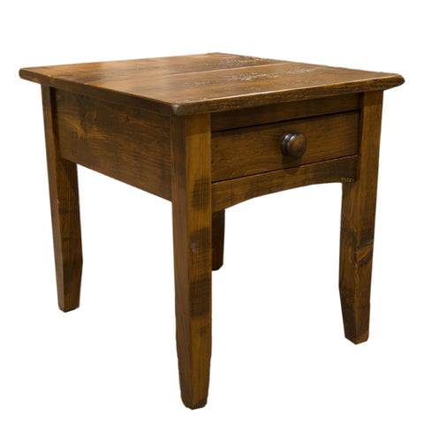 Barnboard 1 Drawer End Table