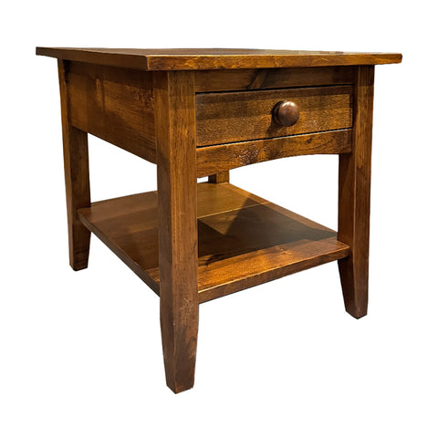 Barnboard 1 Drawer End Table