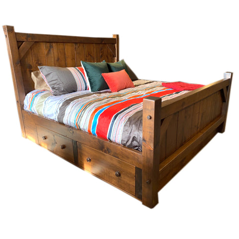 Barnboard Storage Bed