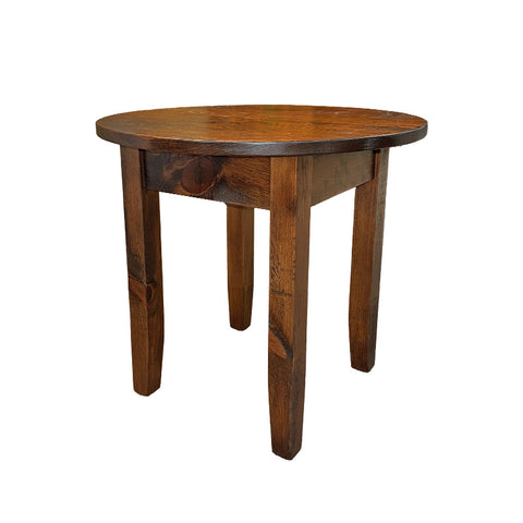 Barnboard Round End Table