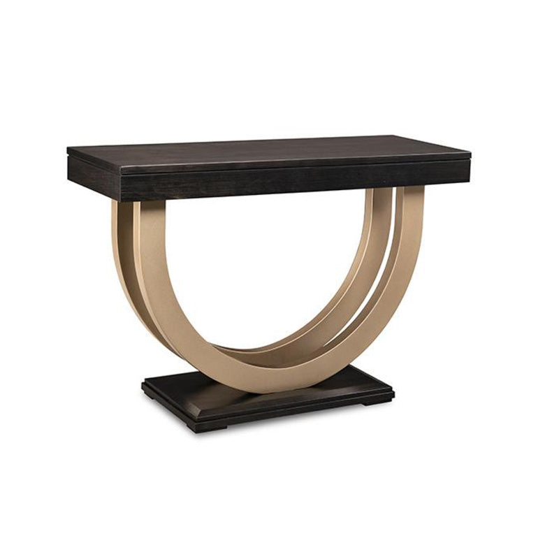 Contempo Metal Curved Sofa Table