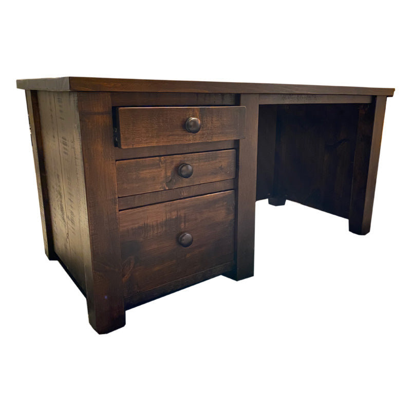 Barnboard Single Pedestal Desk