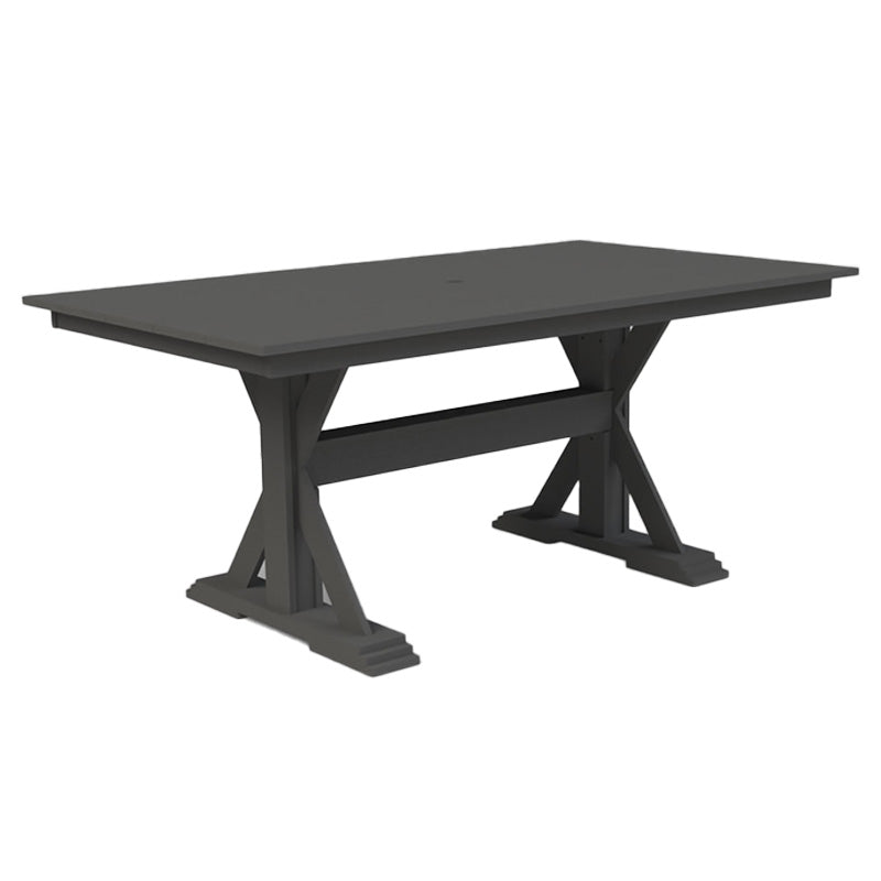 Modern Patio X-Base Dining Table
